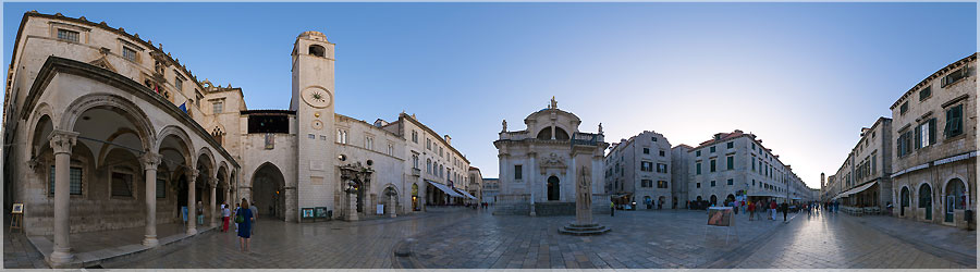 Dubrovnik : Panomorphing de la grande rue à 16h00 : 2/3 Commentaire en cours de rédaction ! www.360x180.fr Selme Matthieu