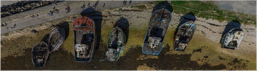 Le port de Camaret au dessus des bteaux ! Le port de Camaret  www.360x180.fr Selme Matthieu