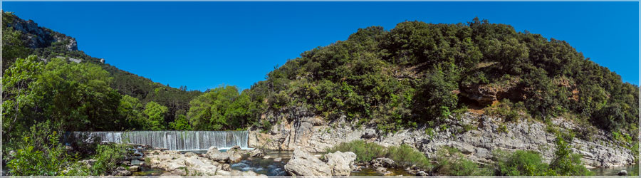 Autre vue de la cascade de la Vis Rencontre Photo :  www.360x180.fr Selme Matthieu