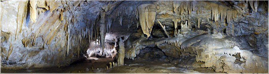 Grotte des Canalettes : la salle du Lion (2/3) Au bout d'une demi-heure de marche soutenue dans les boulis, les passages troits, nous sommes arrivs dans la salle du Lion, et nous avons eu tout le temps de raliser des photos ! Le plus dur a t de ne pas se gner entre photographes : j'ai fait des pauses de 20s, et si quelqu'un mettait un coup de flash pour sa photo, la mienne tait rate par la mme occasion... www.360x180.fr Selme Matthieu