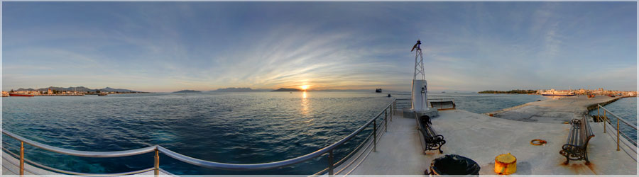Coucher de Soleil sur l'île Aegina Coucher de soleil, île Aegina www.360x180.fr Selme Matthieu