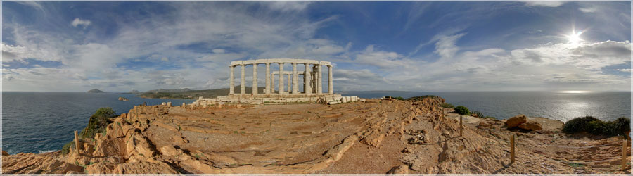 Temple ddi Posidon Temple ddi Posidon, sur la pointe de Sounion www.360x180.fr Selme Matthieu