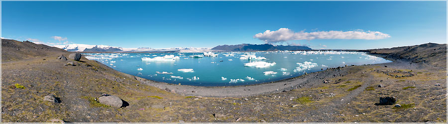 Jokulsarlon : au pied de la prise de vue arienne ! Matthieu lance son cerf-volant, et ralise deux vues panoramiques : une au ras du sol, et la mme, une centaine de mtre plus haut. www.360x180.fr Selme Matthieu