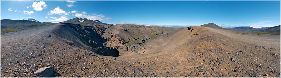 Kerlingarfjoll : canyon impressionnant en bordure de piste Commentaire en cours de rdaction ! www.360x180.fr Selme Matthieu