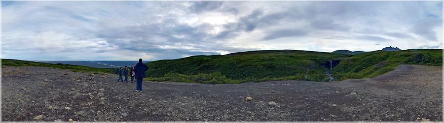 Vue gnrale sur la cascade de Svartifoss  Skaftafell Vue gnrale sur la cascade de Svartifoss  Skaftafell www.360x180.fr Selme Matthieu