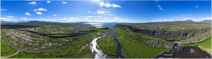 Thingvellir : vue arienne du site Thingvellir : vue arienne du site www.360x180.fr Selme Matthieu