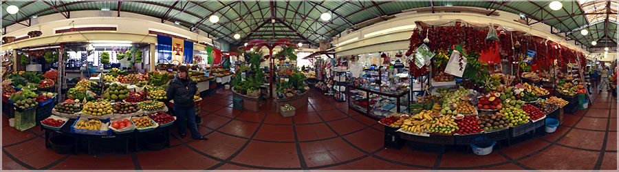 March aux fruits de Funchal Ce march couvert sur deux tages propose  la vente des fruits (mini bananes, bananes-ananas, fruits de la passion, maracuja...) et des fleurs colores et exotiques (arum d'Ethiopie, fleur du paradis...). Son nom en portugais, 'Mercado dos Lavradores', signifie 'le march des travailleurs haut en couleurs'. En effet, les vendeurs ont un contact facile et sont sympathiques. www.360x180.fr Selme Matthieu