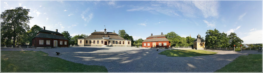 Habitat traditionnel dans le parc Skansen, Stockholm Skansen regroupe environ 150 constructions provenant de toute la Sude, dmontes puis remontes pice par pice leur emplacement dfinitif, donnant une vue d'ensemble sur la vie en Sude en allant des pauvres villages fermiers aux riches demeures de la noblesse. www.360x180.fr Selme Matthieu