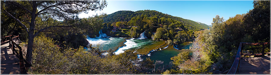 Skradinski - Vue gnrale des chutes d'eau Commentaire en cours de rdaction ! www.360x180.fr Selme Matthieu