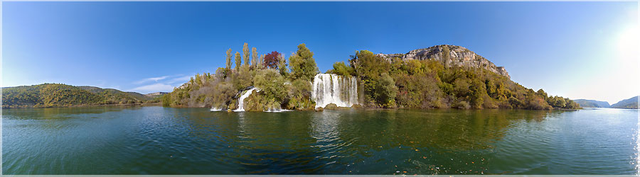 Skradinski - Vue arienne des chutes d'eau Roski Slap Commentaire en cours de rdaction ! www.360x180.fr Selme Matthieu