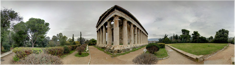 Temple dédié à Hephaistos Temple dédié à Hephaistos www.360x180.fr Selme Matthieu